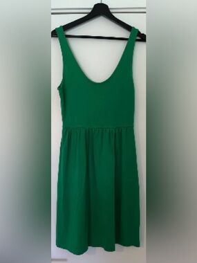 EUC! J. Crew Bright Green Sleeveless Dress S (4-6)